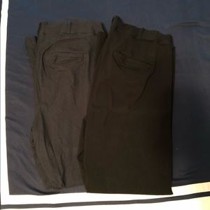 Bundled 2 for 1! Black and Navy Allie work pants!